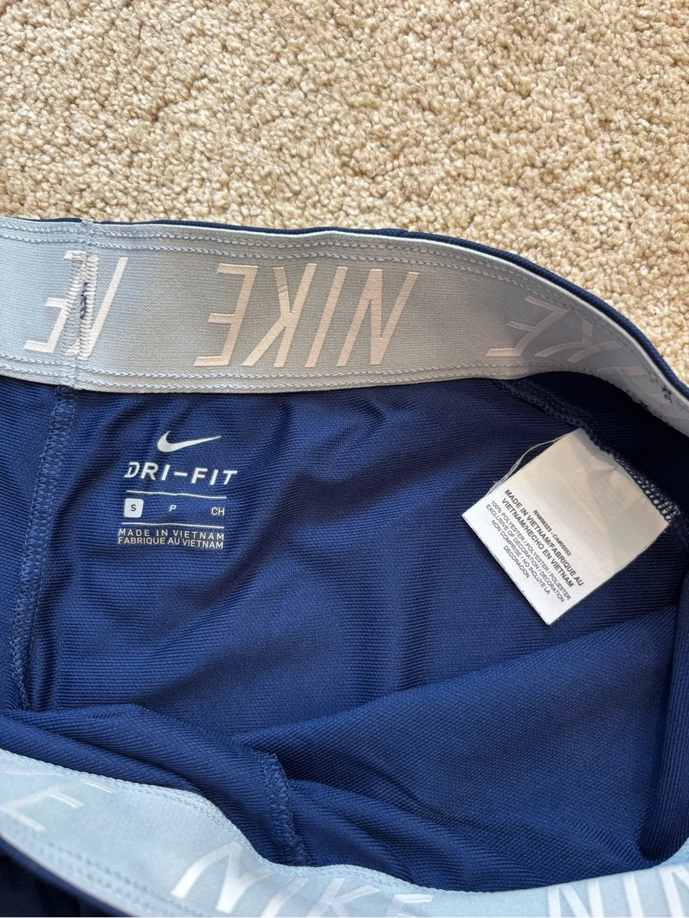 Nike Women's Navy Athletic Running Shorts